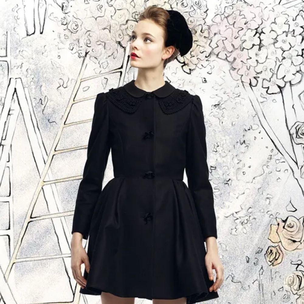 RED Valentino Black Women's Coat